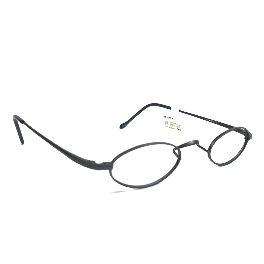 ogi Petite Eyeglasses Frames 502 COL. 57 Matte Navy Blue Oval Wire Rim 40-23-140